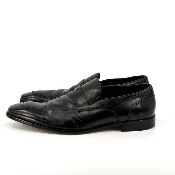 Hugo Boss Black Genuine Leather Minimalist Office Career Loafers main image 9
